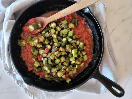 Spiced Okra and Tomatoes