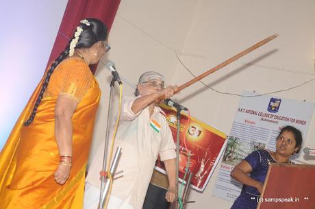 forgotten martyrs of freedom struggle - drama at Vande Matharam exhibition SYMA 2022