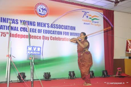 forgotten martyrs of freedom struggle - drama at Vande Matharam exhibition SYMA 2022