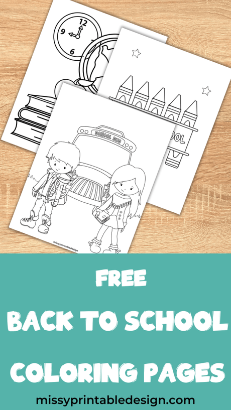 back to school coloring pages- free