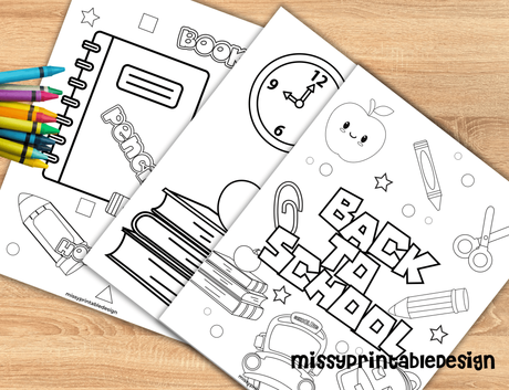 Free Printable Back to School Coloring Pages