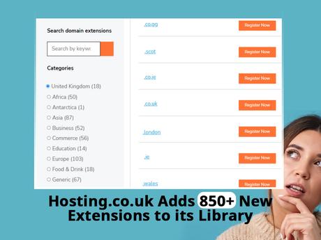 Hosting.co.uk adds 850 extensions
