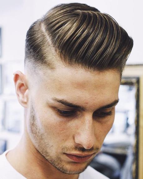 Men’s Hairstyles: Faded Side Part Haircut