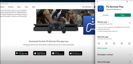 Download the PS Remote Play application