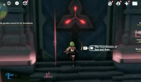 The Coordinates of Sun and Rain Domain in Genshin Impact