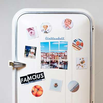 repurpose photos photo fridge magnets