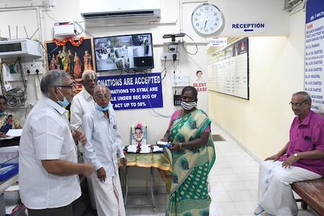 spectacles distributed at SYMA - remembering KE Raghavan