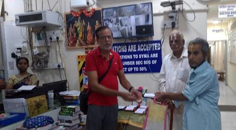 spectacles distributed at SYMA - remembering KE Raghavan