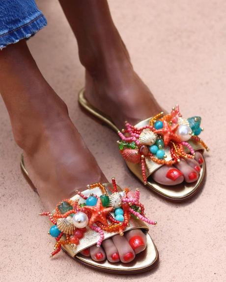 beach wedding sandals for guests