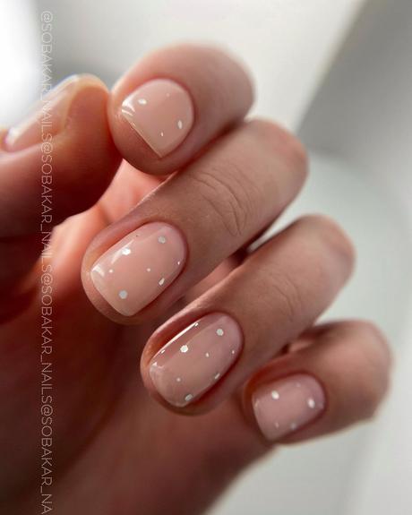 short wedding nails elegant