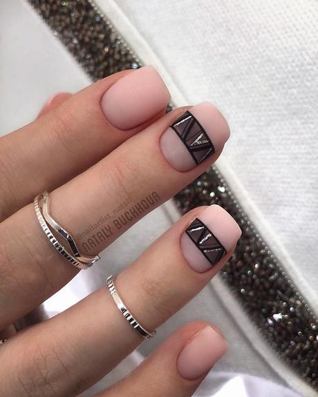 short wedding nails matte