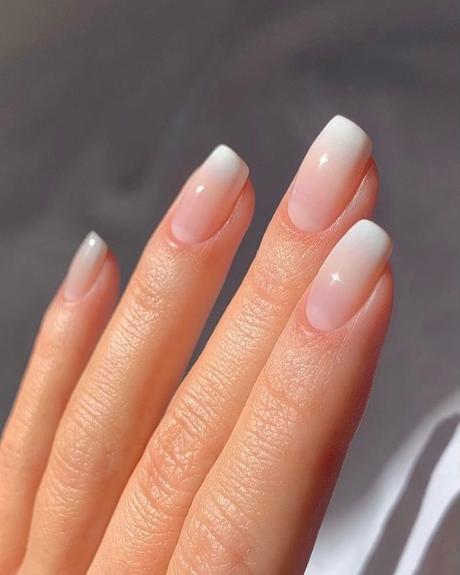 short wedding nails ombre