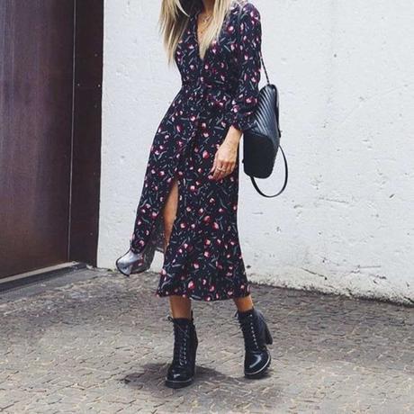 10 perfect outfits that combine with military boots-dress with boots