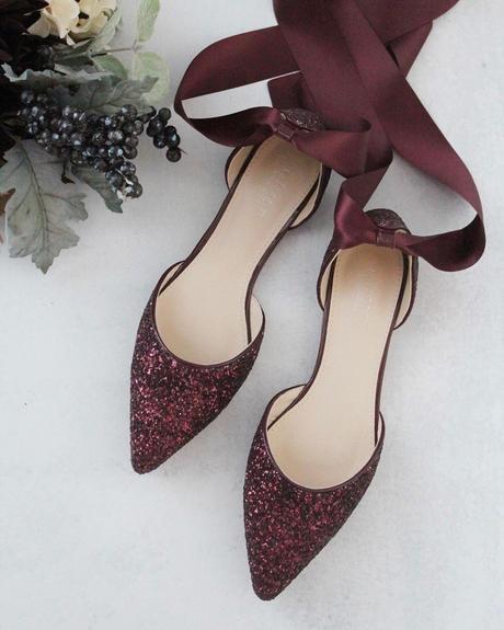 red wedding shoes sparkly