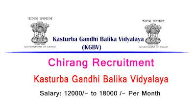 Kasturba Gandhi Balika Vidyalaya Recruitment | Apply for 06 Various Vacancy
