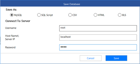 app offers different file format options
