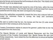 Lion Kills Middle-aged Accra