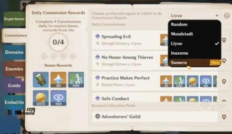 How to Unlock Sumeru Commissions in Genshin Impact