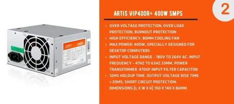 Artis VIP400R+ 400W SMPS