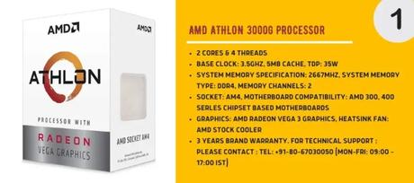 AMD Athlon 3000G Processor