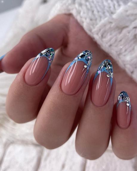 french wedding nails sparkling gloss tips milana.gen11