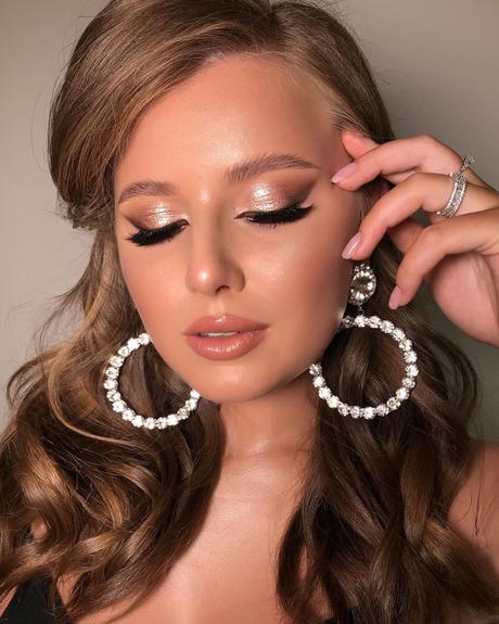 romantic wedding makeup gold bohemian soft arrows nikolaeva.makeup