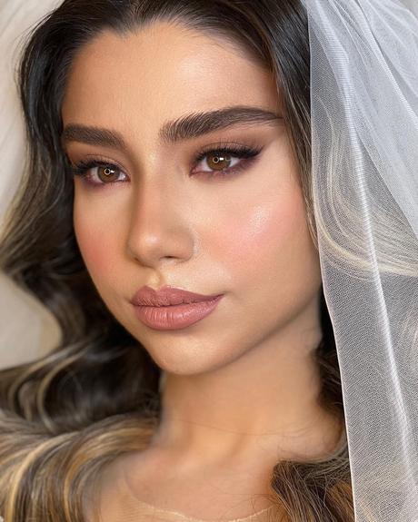 romantic wedding makeup natural vintage bride with veil makeupbyneginii