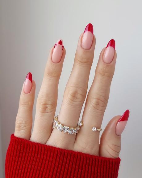 red wedding nails designs