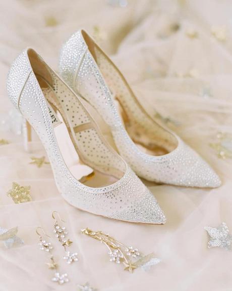 badgley mischka bridal shoes sequins heels badgleymischka