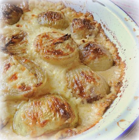 Roasted Onions with a Parmesan Cream