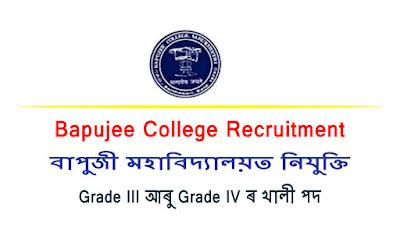 Bapujee College Recruitment 2022