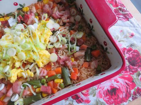 Oven Baked Fried Rice
