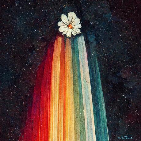 Astro Cruise 4 - Sending you a rainbowed flower for the new school year