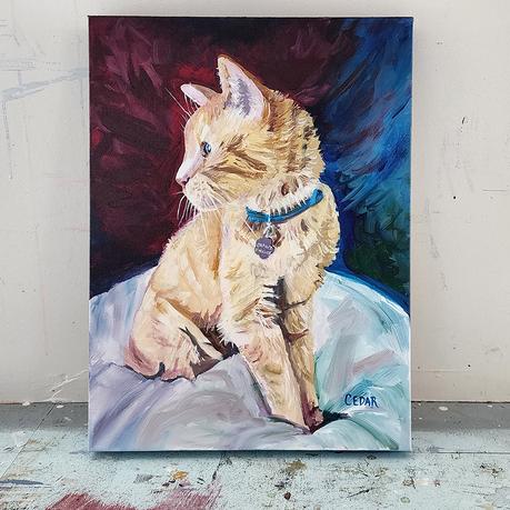 Orange O’Malley | Cat Portrait | Commissioned Art