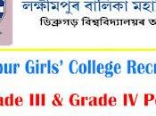 Lakhimpur Girls’ College Recruitment 2022 Apply Grade Post