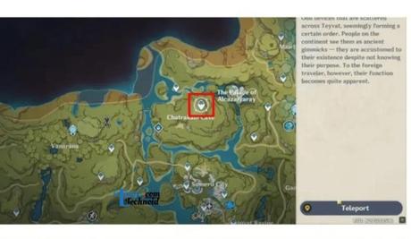 Treasure Area 1 Clue in Genshin Impact