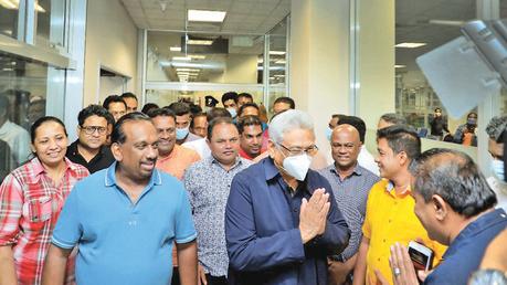 Former President Gotabaya returns