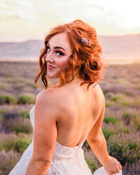 wedding makeup looks for brown eyes red haired bride amyupdodesign