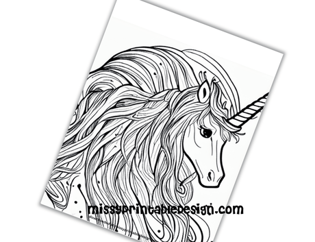 Free Unicorn Coloring Pages Printable