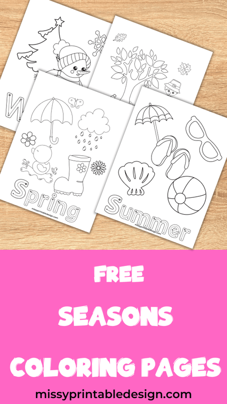 Free Printable Season Coloring Pages