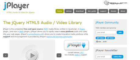 Jplayer- HTML5 Online Video Player