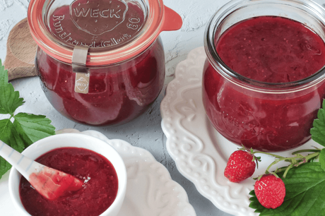 Classic homemade strawberry jam