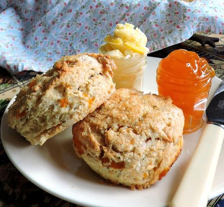 Tender Peach and Vanilla Scones