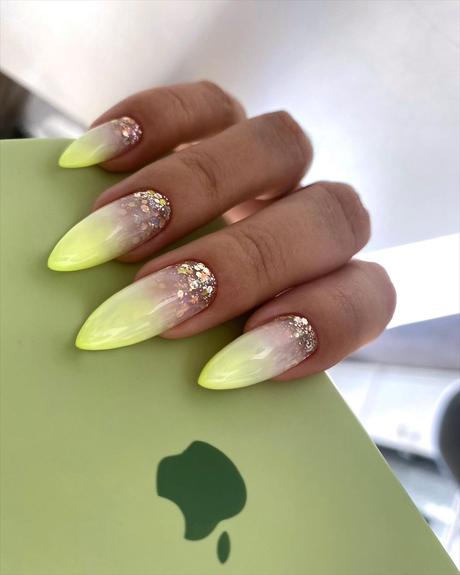 stiletto wedding nails ombre