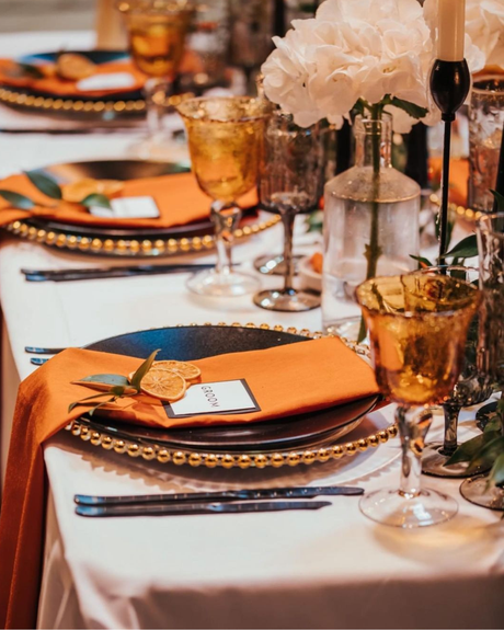 fall wedding table decorations