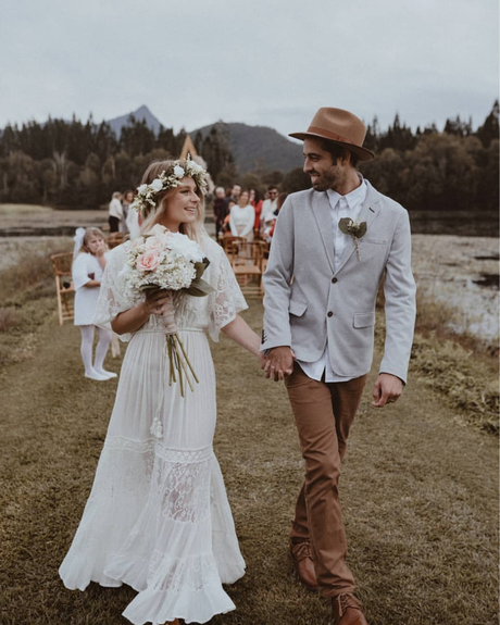 fall wedding long sleeve dress