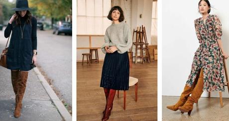 10 ways to combine your long brown boots this fall