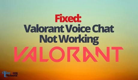Fixed: Valorant Voice Chat Not Working