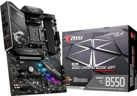 9 Best Motherboards for Ryzen 7 3700X MSI MPG B550 GAMING EDGE WIFI Gaming Motherboard (AMD AM4, DDR4, PCIe 4.0, SATA 6Gb/s, M.2, USB 3.2 Gen 2, AX Wi-Fi 6, HDMI/DP, ATX, AMD Ryzen 5000 Series processors)