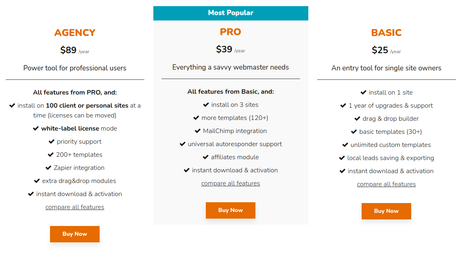 Under Construction Page Pricing